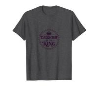 Daughter of The King: Regal Crown fors, Christians T-Shirt, Men, Dark Heather Grey, S