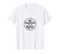 Daughter of The King: Regal Crown fors, Christians T-Shirt, Men, White, S