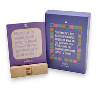 Daughter Quote Card Gift Box - 52 Double-Sided Message Cards with Wooden Stand - Heartfelt Gift for Daughter, Birthday, Christmas or Just Because - Beautiful Keepsake Box of Love and Encouragement