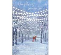 DAUGHTER & SON-IN-LAW Christmas Card ''By my Side Winter Walk