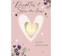 Just To Say Daughter & Son-In-Law Embellished Anniversary Greeting Card Cards JT237