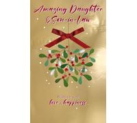 Daughter & Son-in-Law Mistletoe Embellished Christmas Card Felt-Tastic Xmas Cards XFTS055
