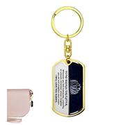 Daughter - To My Daughter Keychain Keyring From Grandma Grandad - To My Badass Daughter Birthday For Daughter