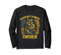 Daughters of the North - Sweden Viking Valkyrie Mythology Long Sleeve T-Shirt