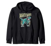 DAUGHTERSAURUS Cool Dinosaur with Sunglasses Zip Hoodie