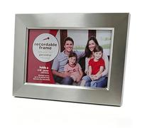 DAUH VoicePix Voice Recording Photo Frame - 4x6 Inch Matte Metal Picture Frame with 60s Audio Message, UK Design, High-Fidelity Sound, Sturdy Build for Home & Office Display, Perfect Memorial Gift