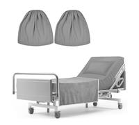 Daunkang Bariatric Hospital Bed Sheet Soft Microfiber Hospital Fitted Sheet Deep Pocket Fitted Sheets for Oversized Medical and Bariatric Mattresses Set of 2 Dark Gray