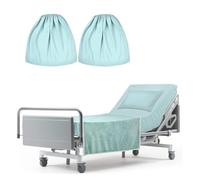 Daunkang Bariatric Hospital Bed Sheet Soft Microfiber Hospital Fitted Sheet Deep Pocket Fitted Sheets for Oversized Medical and Bariatric Mattresses Set of 2 Lake Blue