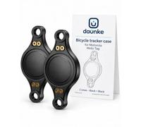 daunke 2-Pack Bike Mount for Motorola Moto Tag, Black | 2-Pack ABS Plastic, IPX8 Waterproof, 360° Protection,Sturdy Mount,Screw Fixing,Black Bike Mount for Motorola Moto Tag