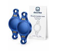 daunke 2-Pack Bike Mount for Motorola Moto Tag, Blue | 2-Pack ABS Plastic, IPX8 Waterproof, 360° Protection,Sturdy Mount,Screw Fixing,Blue Bike Mount for Motorola Moto Tag