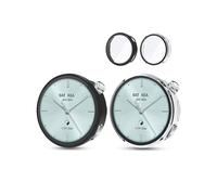 daunke 2 Pack,Case for XIAOMI WATCH S4 41MM, Ultra Slim Full Coverage Hard PC + Tempered Screen Film Proctective Cover,Shockproof,Scratch Resistant,Sturdy and Durable,Transparent+Black