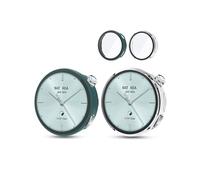 daunke 2 Pack,Case for XIAOMI WATCH S4 41MM, Ultra Slim Full Coverage Hard PC + Tempered Screen Film Proctective Cover,Shockproof,Scratch Resistant,Sturdy and Durable,Transparent+Green