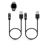 daunke 2-Pack Charging Cable for FOXBOX EF5-C Smart Watches-Lightweight, Magnetic Adsorption Charging USB Cable,Portable Quick Charge,Sturdy and Durable,Black