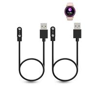 daunke 2-Pack Charging Cable for Parsonver SR1 Smart Watch-Lightweight, Magnetic Adsorption Charging USB Cable,Portable Quick Charge,Sturdy and Durable,Black