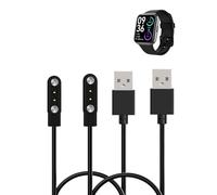 daunke 2-Pack Charging Cable for RUIMEN H1 Smart Watch for Men Women-Lightweight, Magnetic Adsorption Charging USB Cable,Portable Quick Charge,Sturdy and Durable,Black