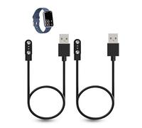 daunke 2-Pack Charging Cable for VIPWISE D36 Smart Watch-Lightweight, Magnetic Adsorption Charging USB Cable,Portable Quick Charge,Sturdy and Durable,Black