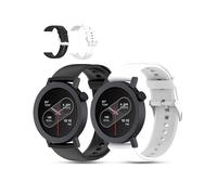 daunke 2 Pack,Magnetic folding Watch Strap For CMF Nothing Watch 3 Pro, Silicone Waterproof Replacement Band,Scratch Resistant,Sturdy and Durable,Easy to Replace,Black & White
