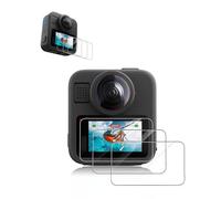 daunke 3 Pack Screen Protectors for GoPro MAX 2/GoPro MAX2 Camera Tempered Glass,Anti-Scratch,Anti-Fingerprints,Bubble-Free,HD Clear