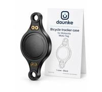daunke Bike Mount for Motorola Moto Tag, Black | ABS Plastic, IPX8 Waterproof, 360° Protection, Sturdy Mount, Screw Fixing, Black Bike Mount for Motorola Moto Tag