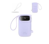 daunke Case for Baseus QPow3 Powerbank 45W 20000mAh One protective case + two screen protectors + carrying strap,All-inclusive Protection,Anti-shock/scratch,Lightweight and portable（Transparent）