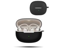 daunke Case for Shokz OpenDots 2/E320 Wireless Earbuds,Soft Silicone Protective Cover,Case with Round buckle,Full Protection,Black