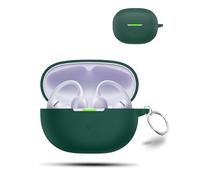 daunke Case for Shokz OpenDots Air Wireless Earbuds,Soft Silicone Protective Cover,Case with Round buckle,Full Protection,Green