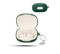 daunke Case for Soundcore Sport X20 Wireless Earbuds,Soft Silicone Protective Cover,Case with Round buckle,Full Protection,Green