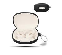 daunke Case for Soundcore Sport X20 Wireless Earbuds,Soft Silicone Protective Cover,Case with Round buckle,Full Protection,Black
