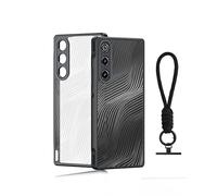 daunke Case for ZTE nubia Red Magic 10 Air, Slim & Lightweight Soft TPU+PC,with Folding Stand,Lightweight Shockproof,Anti-Scratch,All-Around Protection,Transparent