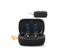 daunke for Skullcandy DIME 3 Wireless Earbuds, Soft Silicone Protective Cover,Case with Round buckle,Full Protection,Black