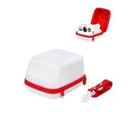 daunke Hard Carrying Case for Polaroid GO/ONE STEP2/NOW/NOW+ Instant Camera with Shoulder Strap,Waterproof,Shockproof,Anti-Scratch, Easy to Use and Carry,Case Only (White)