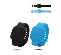 daunke Kids Silicone Watch Straps for Tile Mate 2024/2022 2-Pack | Compatible with Tile by Life360 Mate. Full protection cover. Scratch-proof, waterproof. Soft silicone.Black/Sky Blue