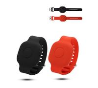daunke Kids Silicone Watch Straps for Tile Mate 2024/2022 2-Pack | Compatible with Tile by Life360 Mate. Full protection cover. Scratch-proof,shockproof & waterproof. Soft silicone.Black/Red