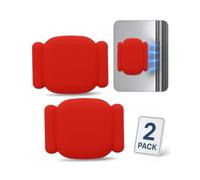 daunke Magnetic Silicone Case for Tile Mate 2024 2-Pack | for Tile Mate 2024 & 2022. Full protection, scratch-proof, magnetic. For kids, pets, backpack, luggage, keys. Red.