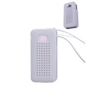 daunke Silicone Case for Anker Nano Power Bank, 10,000 mAh Repeatable & Washable Cover, All-inclusive Protection,Anti-shock/scratch,Drop Protection,comfortable to hold,Lightweight and portable（Grey）