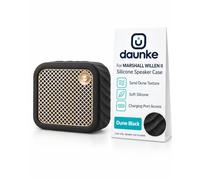 daunke Silicone Case for Marshall Willen II (Dune Black) | Dune Sand silicone sleeve with dune texture, cushioned sides and charging access. One case; speaker not included.