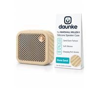 daunke Silicone Case for Marshall Willen II | Dune Sand silicone sleeve with dune texture, cushioned sides and charging access. One case; speaker not included.