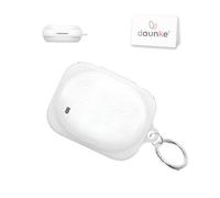 daunke Silicone Case for Nothing Ear 3a, White | Silicone, Lightweight, Shockproof, Dustproof, Anti-Scratch, White Case for Nothing Ear 3a, Metal Keyring