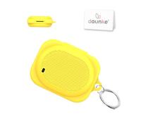 daunke Silicone Case for Nothing Ear 3a, Yellow | Silicone, Lightweight, Shockproof, Dustproof, Anti-Scratch, Yellow Case for Nothing Ear 3a, Metal Keyring