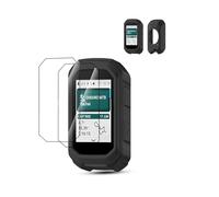 daunke Speedometer Protective Case for Garmin Edge MTB 2 screen protectors + 1 protective case，Shockproof and vibration-resistant，Black