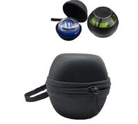 daunke Storage Bag for Powerball NSD Autostart Range Gyroscopes, Diagonal Woven PU and EVA Design, Waterproof, Shockproof, Scratch Protection, Easy to use and Carry, just case,Black