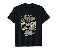Dauphin Island Alabama Ocean Dolphin Lovers Retro Minimalist T-Shirt
