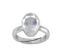 DAURAYA GEMS 11.25 Ratti Ring with 10.24 Carat White Sapphire Lab Certified Loose Gemstone Certified Safe Pukhraj Adjaistaible Ring, Loose Gemstone, White Sapphire, Loose Gemstones