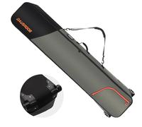 DAUSROOB Snowboard Bag with Wheels Premium 1680D- Oxford Padded Ski Bag Waterproof Travel Bag for Flying, All-Terrain Ski Snowboardbag(164cm) (Gray-164CM)