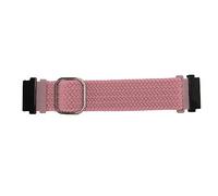 DAUZ Nylon Watch Strap, Watch Wrist Belt Lightweight and Adjustable Buckle Easy Installation Two Special Connectors (Pink)