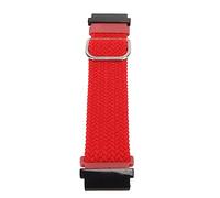 DAUZ Nylon Watch Strap, Watch Wrist Belt Lightweight and Adjustable Buckle Easy Installation Two Special Connectors (Red)
