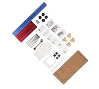 DAUZ Open Case Bracket for ATX Computer, Colorful Right Space Aluminum DIY Bare Frame for Home (Blue Red)