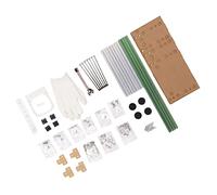 DAUZ Open Case Bracket for ATX Computer, Colorful Right Space Aluminum DIY Bare Frame for Home (Green Silver)