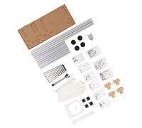 DAUZ Open Case Bracket for ATX Computer, Colorful Right Space Aluminum DIY Bare Frame for Home (Silver)