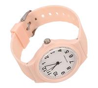 DAUZ Sports Quartz Watch, Sports Watch Silent Big Numbers Shockproof Scratch Resistant Mirror WR50M Waterproof Fashionable for Exam for Students (Pink)